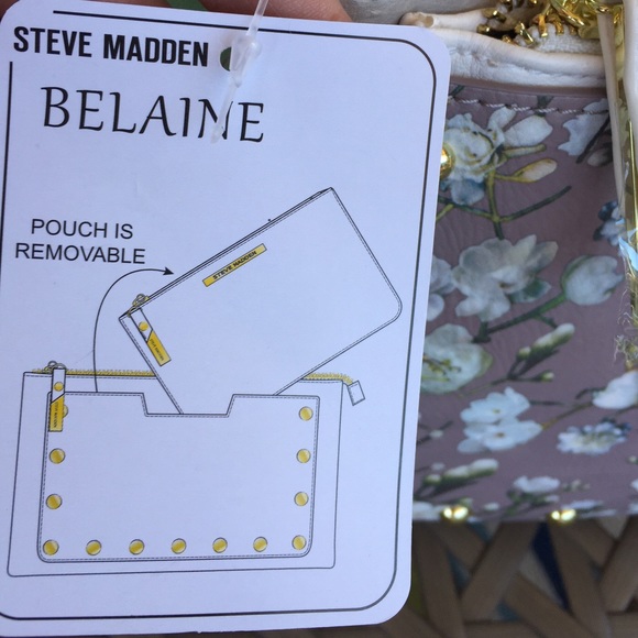 Steve Madden Floral Belaine Crossbody Purse - NWT - Picture 3 of 6