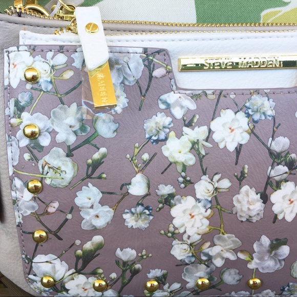 Steve Madden Floral Belaine Crossbody Purse - NWT - Picture 4 of 6
