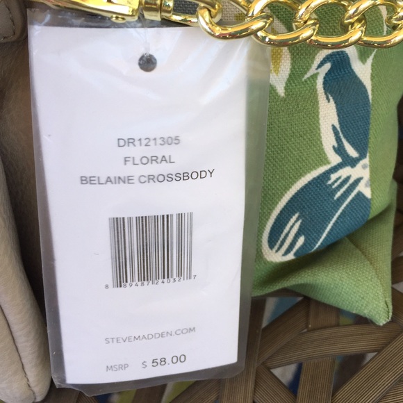 Steve Madden Floral Belaine Crossbody Purse - NWT - Picture 5 of 6