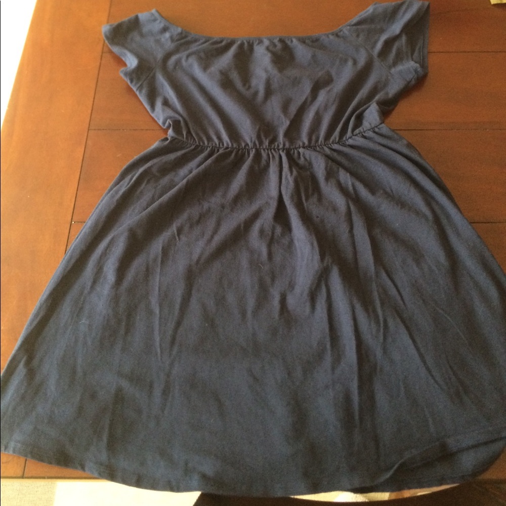 Charlotte Russe blue cotton off shoulder dress