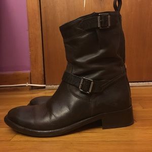 Belstaff leather moto boots sz 37
