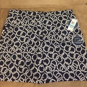 💎PLUS SIZE💎 Navy and White Nautical Skort