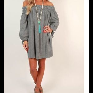 Off the shoulder dress