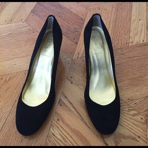 JCrew Black Suede Heel