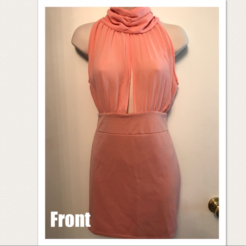 Mini peach dress