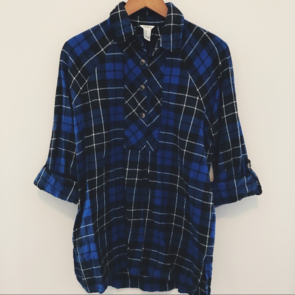 Small Forever 21 plaid shirt!