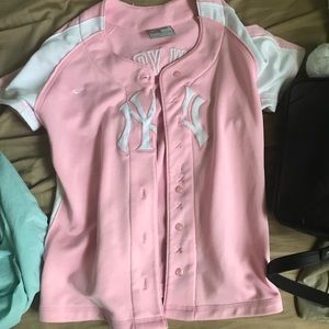 Pink Nike Yankees Jersey