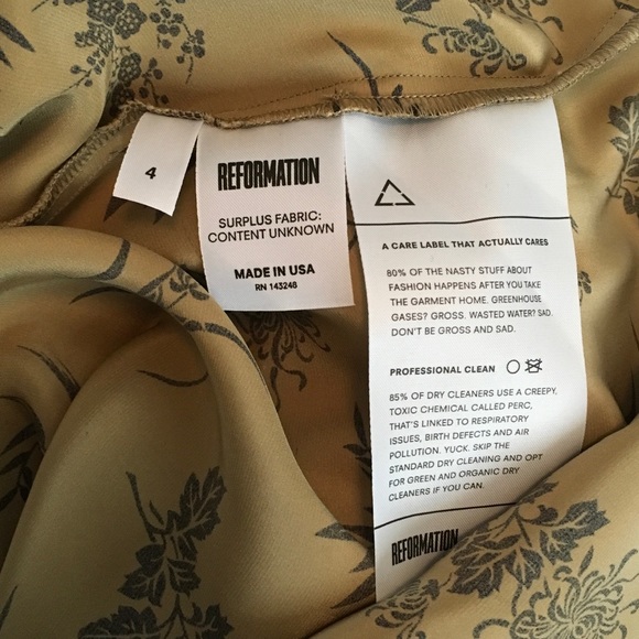 REFORMATION - Bijou Dress / Chrysanthemum / 4 - Picture 4 of 6