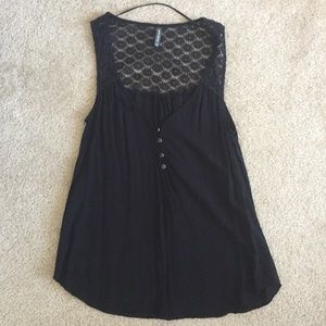 Black lace top from France