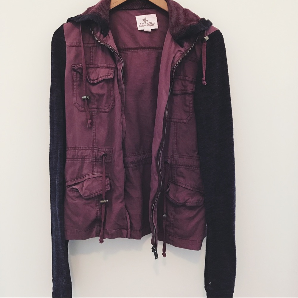 Small maroon jacket!