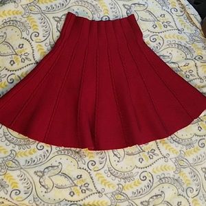 Dark Red Skirt