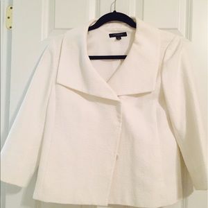 White crisp summer blazer