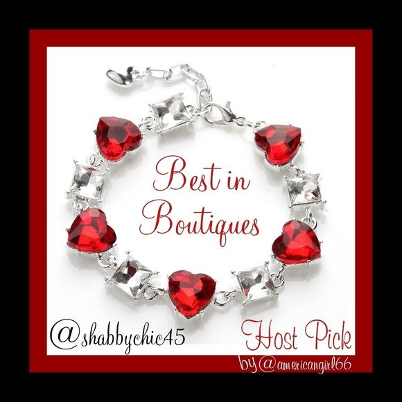 Boutique Jewelry - CLEARANCE!! *HP* Red Crystal Heart Tennis Bracelet Boutique Jewelry - CLEARANCE!! *HP* Red Crystal Heart Tennis Bracelet