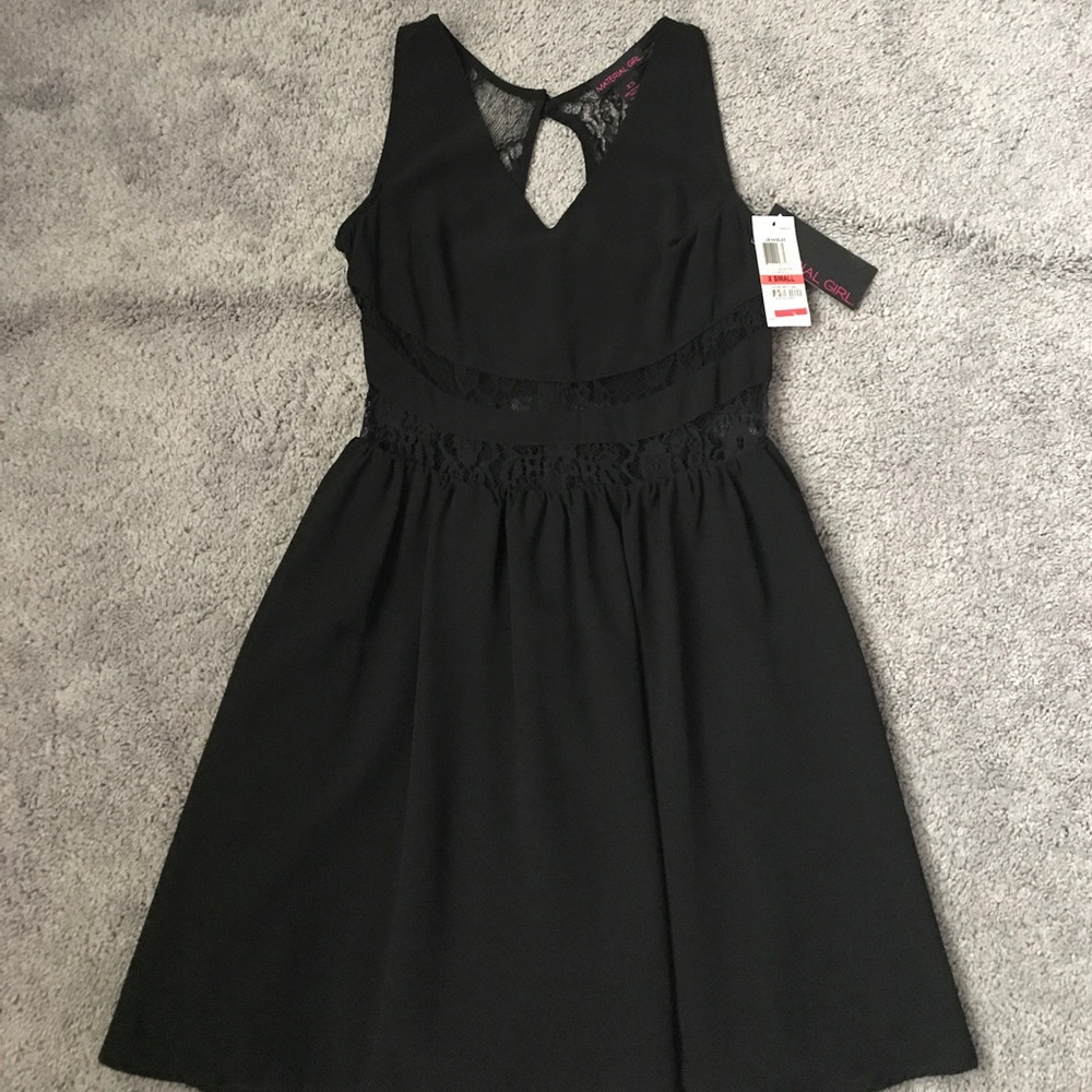 Material Girl black dress with lace