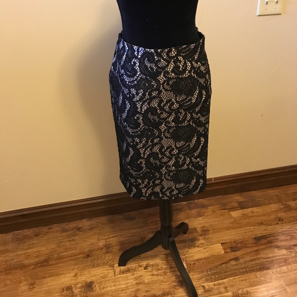 Ann Taylor knit print pencil skirt