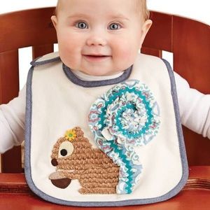 Squirrel Bib by Mud Pie