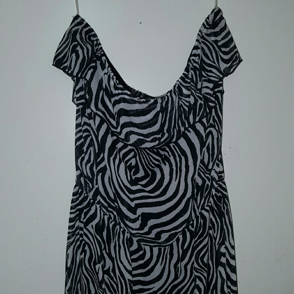 Zebra print dress
