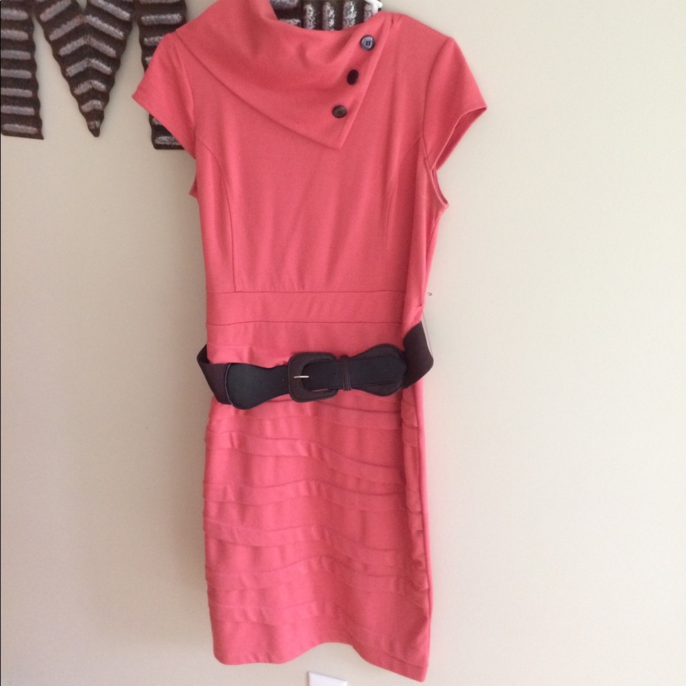 Maurice's coral stretch dress