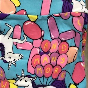 LLR Limited print 4th Birthday OS Leggings