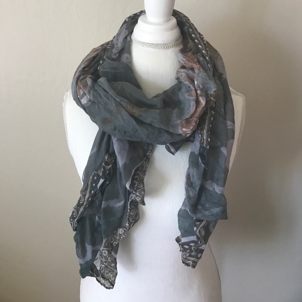 world map scarf