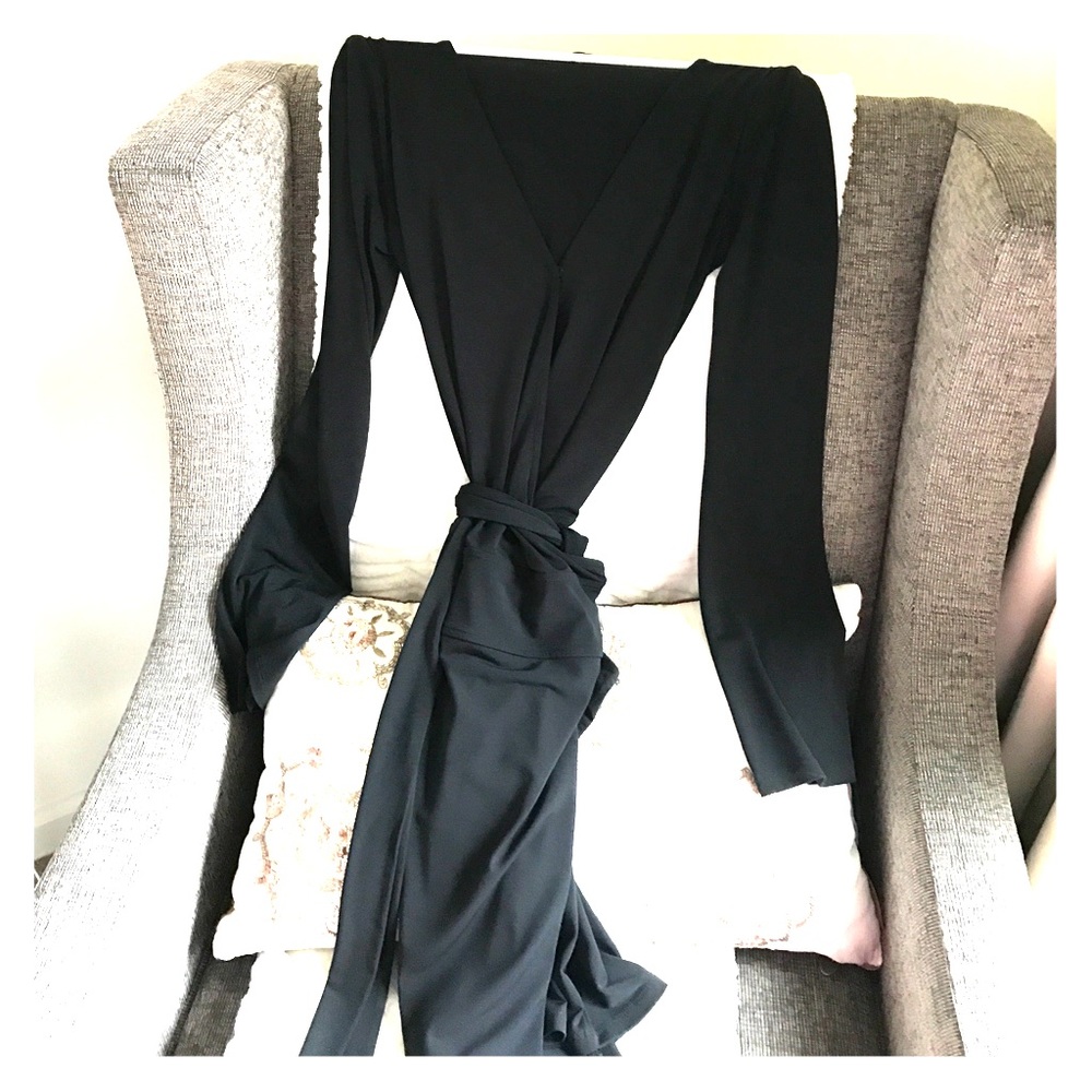 Black Express wrap dress
