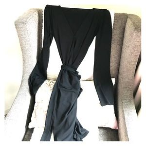 Black Express wrap dress