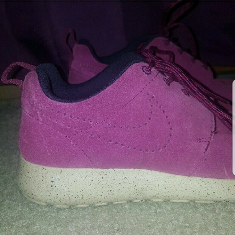 Purple Nike sneakers