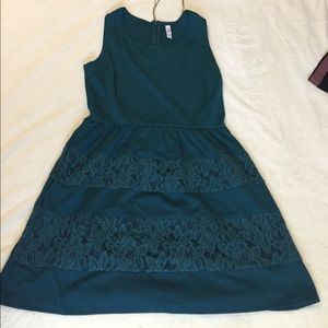 Last chance! Tank dress with lace stripes