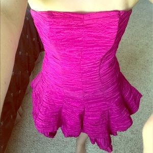 Fuschia prom dress