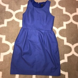 Textured cotton fitted dress