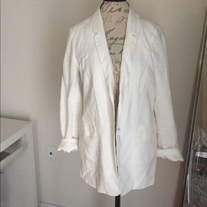 Banana Republic white blazer