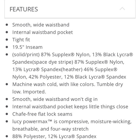 LUCY Hatha power max space dye Capri- NWOT - Picture 4 of 5