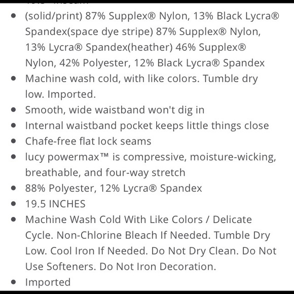 LUCY Hatha power max space dye Capri- NWOT - Picture 5 of 5