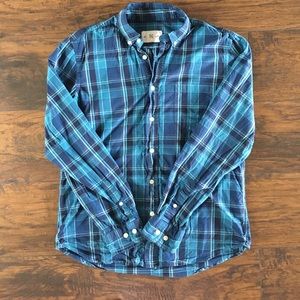 RVYC Men's Blue Plaid Button Down 👕👔