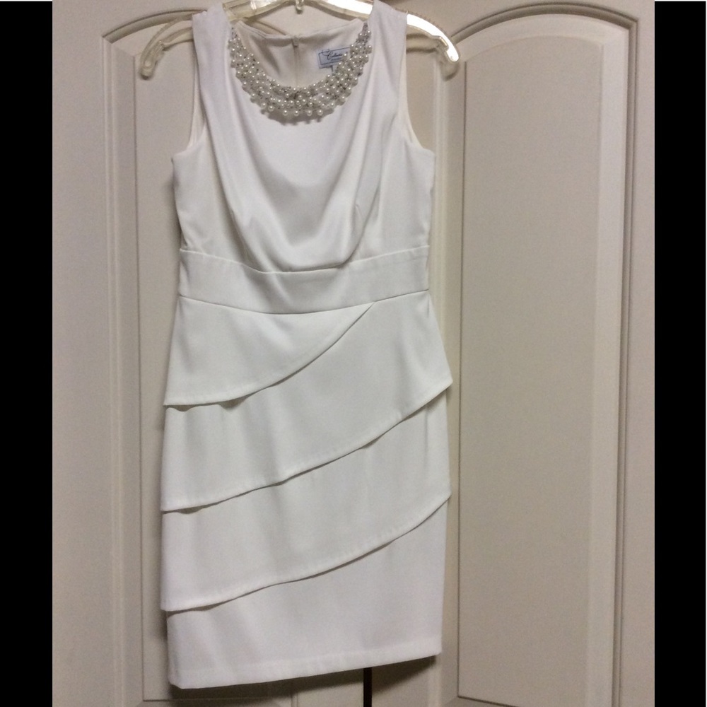 Ivory offwhite bridal going away dress