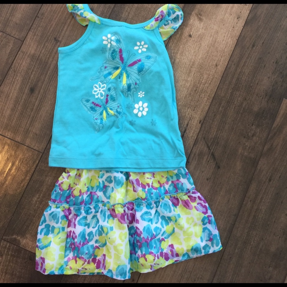 24 month, never worn tank and skirt outfit