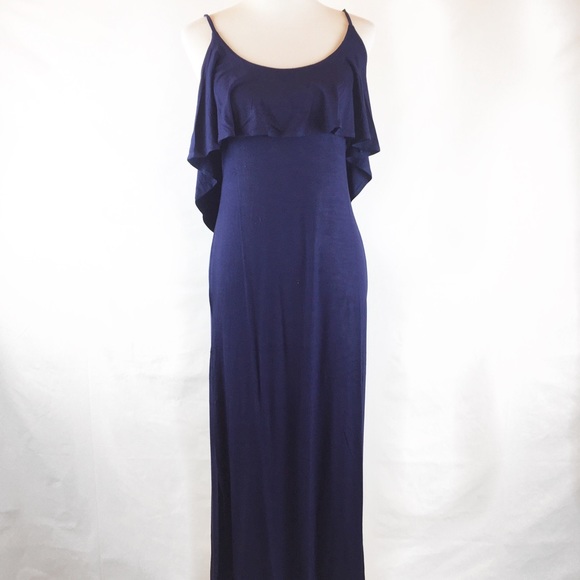Last one! SMALL Navy Maxi Dress - Picture 2 of 2