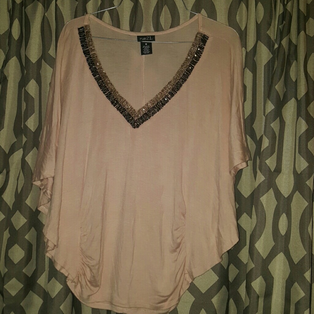 Rue 21!!!Bat wig shirt