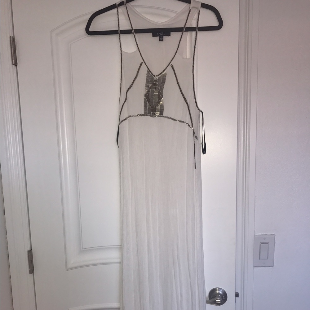 ANGL Maxi-Dress with Studded Chest