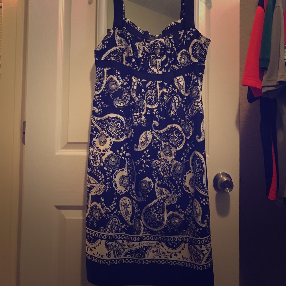 Black and white Paisley dress