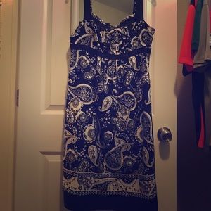 Black and white Paisley dress