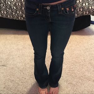 True religion Joey dark wash flared jeans 27