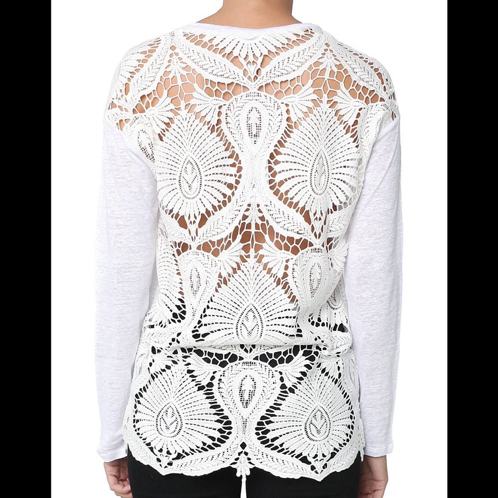 New w/out tags Generation Love Nolan Lace Back Top