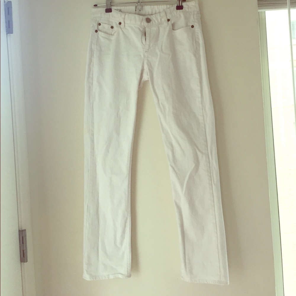 White pants from J.crew