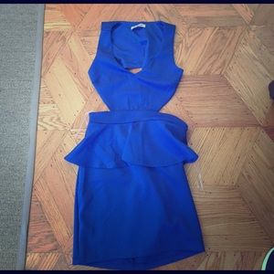 Royal blue scuba dress
