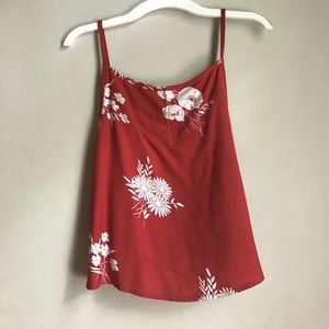 Red/White Floral UO Tanktop