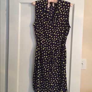 Belted button down dress