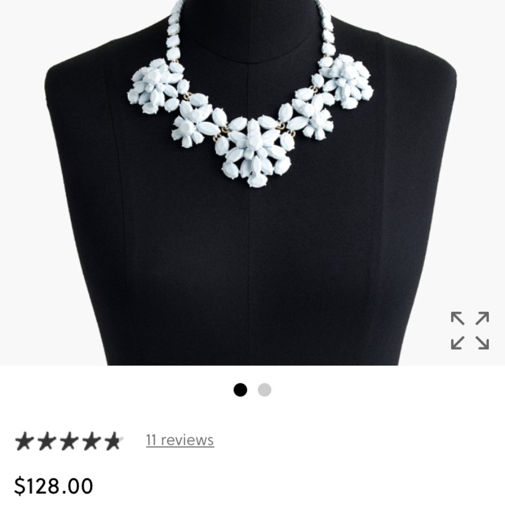 JCrew Crystal Cluster Necklace