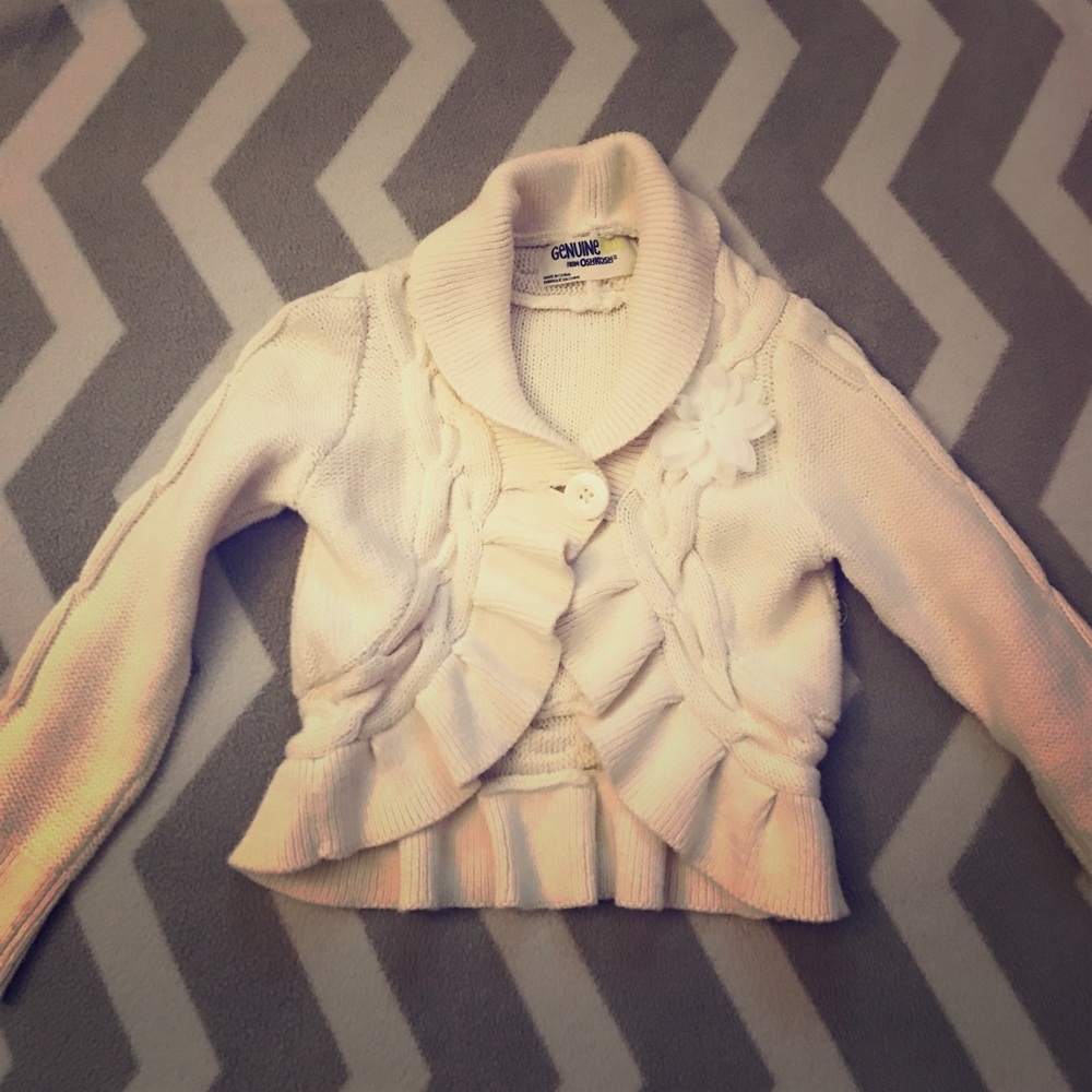 Little girls shrug sweater