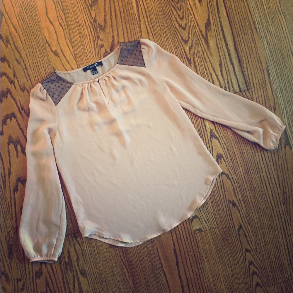 Sz S Forever21 sheer blouse
